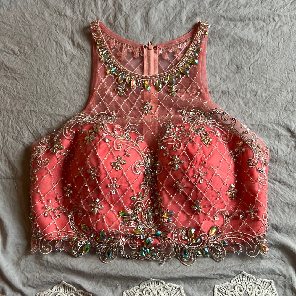 2 Piece Prom Dress